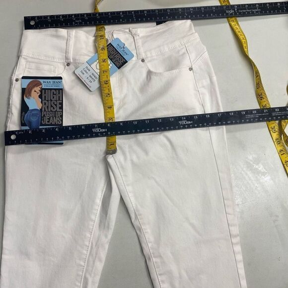 WAX JEANS Butt I Love You Push-Up Collection Skinny Size 9 White New With Tags - Picture 9 of 11